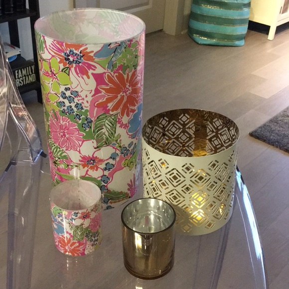 Lilly Pulitzer for Target Accessories - 3 Lilly Pulitzer for Target Candle Holders